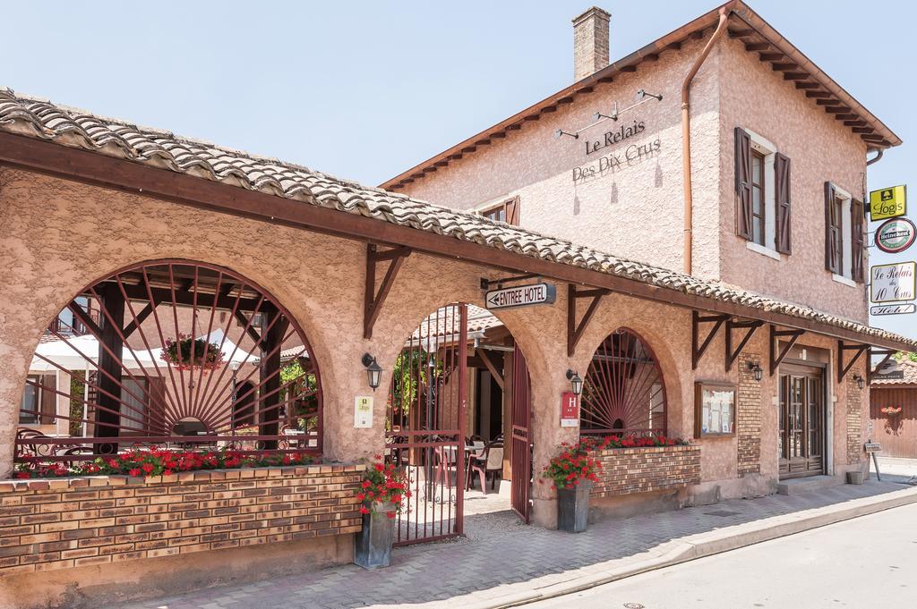 Le Relais Des Dix Crus - Logis Hotel B&B Corcelles-en-Beaujolais Dış mekan fotoğraf